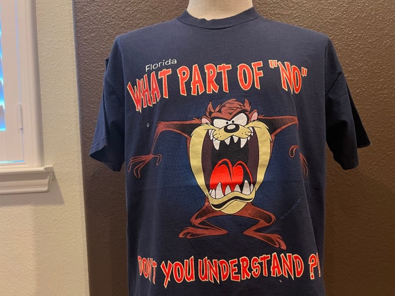 Vintage 90's Taz Devil Looney Tunes Florida Blue T Shirt Size L - Etsy