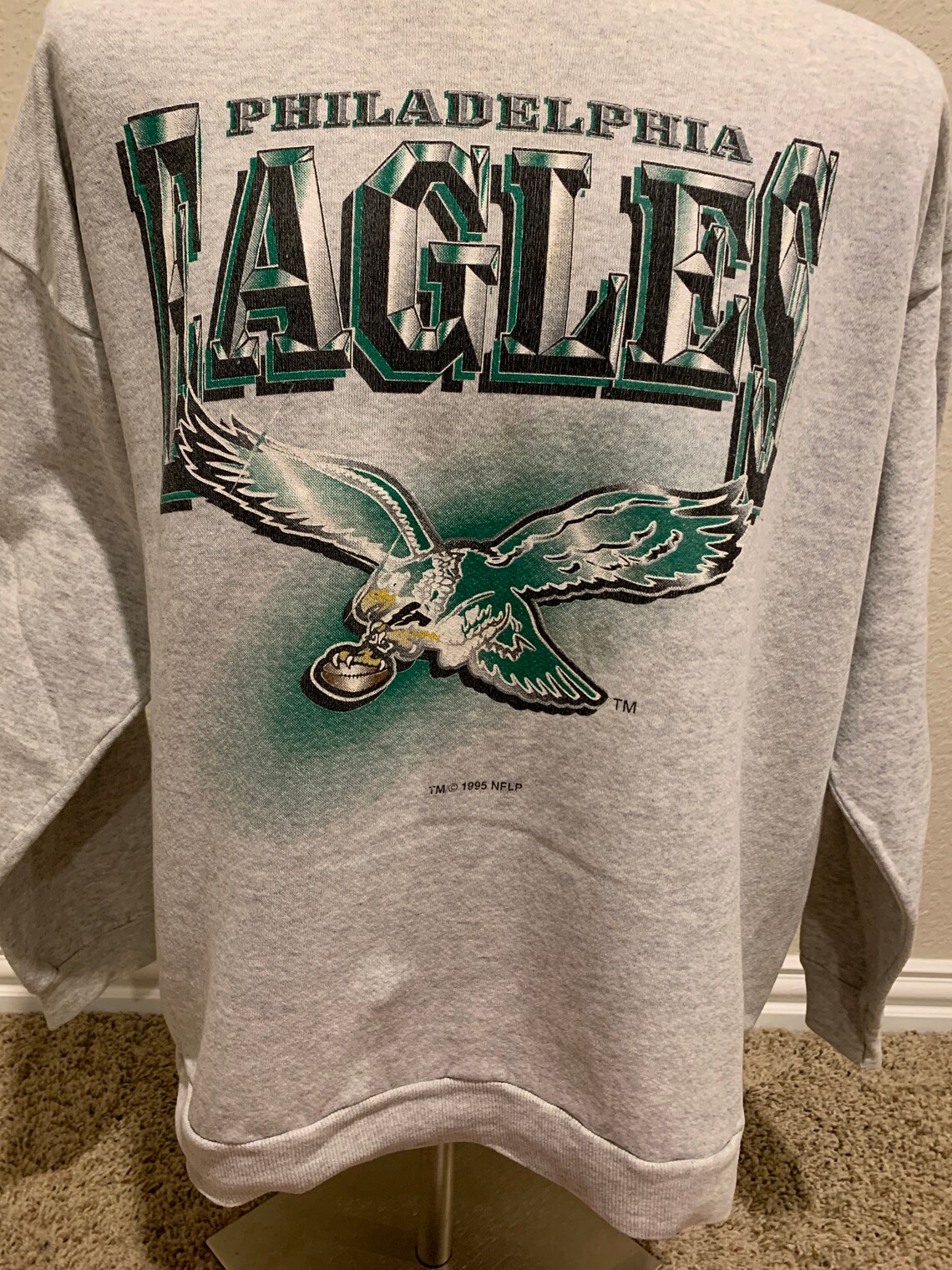 Vintage 90's Philadelphia Eagles Crewneck Sweatshirt Size | Etsy