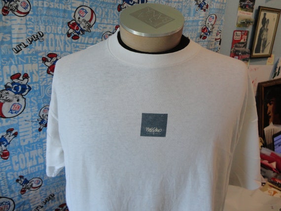 Vintage 90s Mossimo Graphic white soft thin T Shi… - image 2