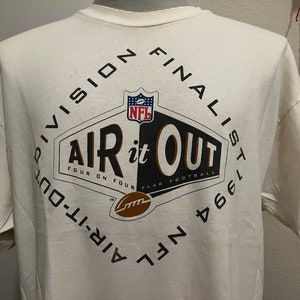 Vintage 90&#39;s NFL Air It Out Flag Football 1994 T Shirt XL