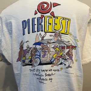 vintage 90's Pier Fest Huntington Beach 1994 T Shirt 2XL