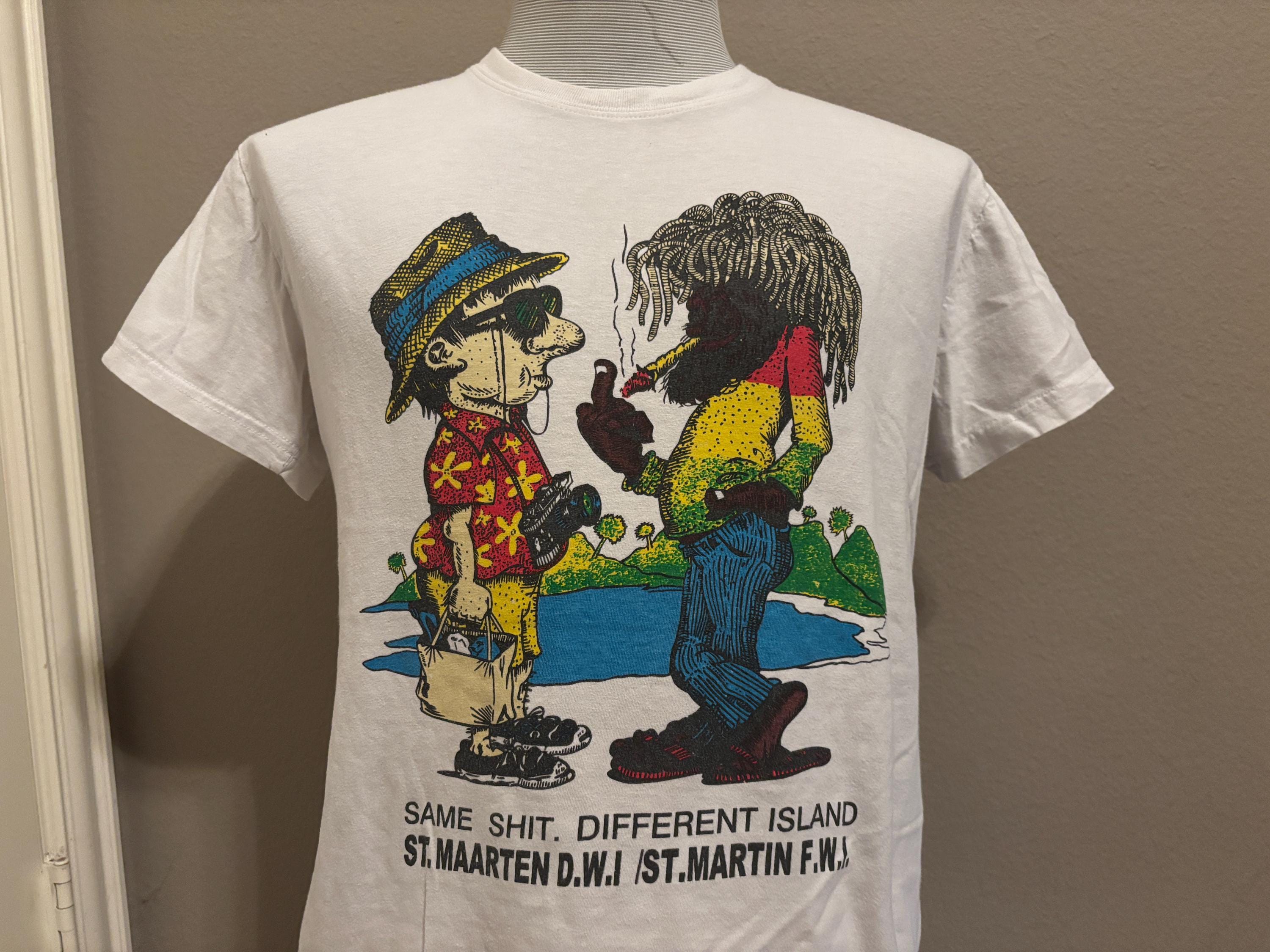 Vintage 90's Same Sh*t. Different Island St. Maarten DWI Caribbean