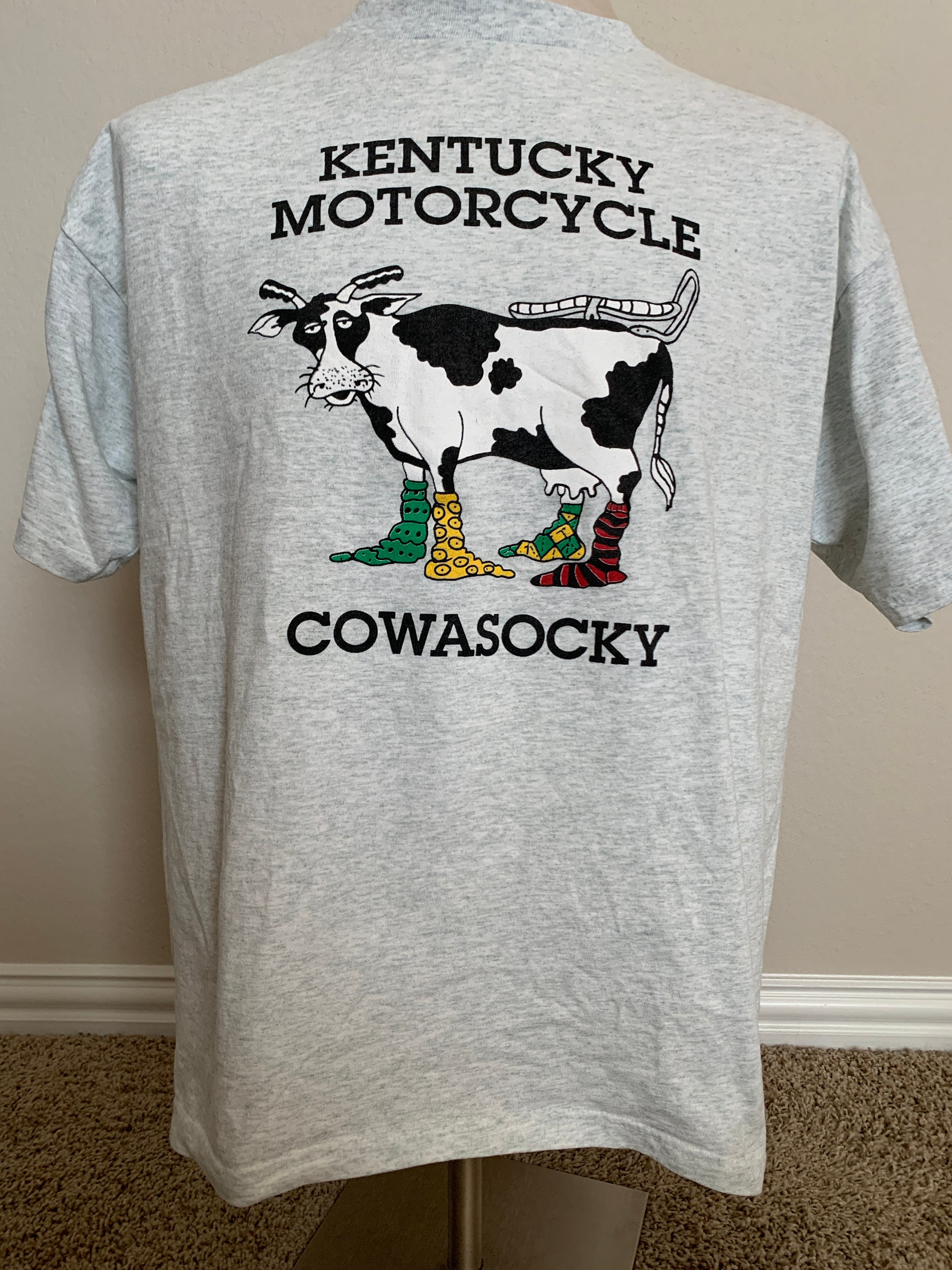 Vintage 90's Kentucky Motorcycle Cowasocky T Shirt Size XL