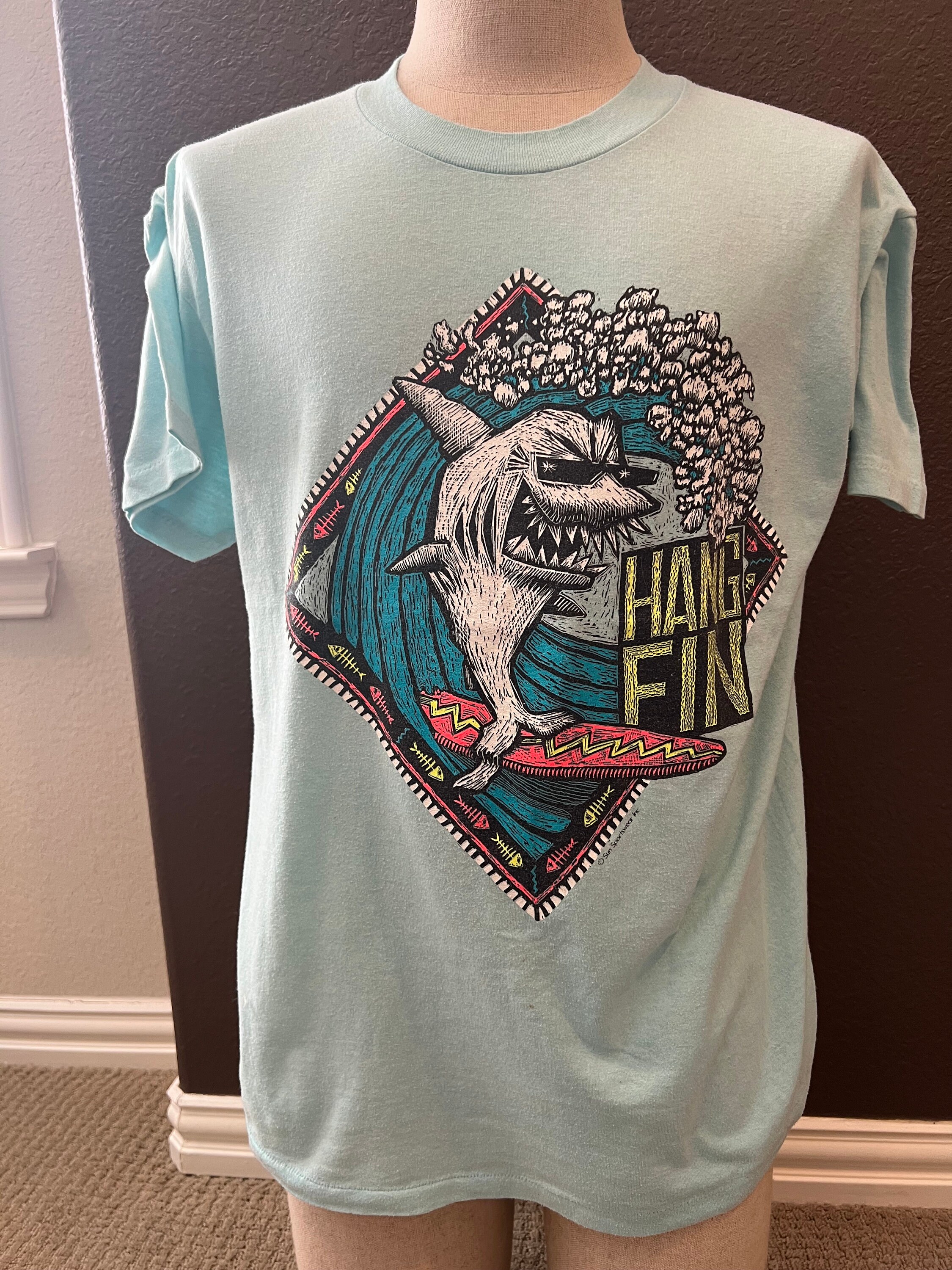 80sビンテージ Tシャツ Shark Catchers Club シャーク 鮫
