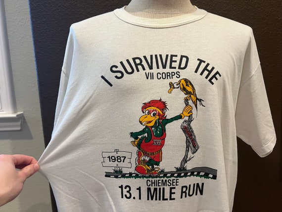 Running 13.1 Chiemsee T Vintage Shirt Mile - White 80\'s 1987 Etsy