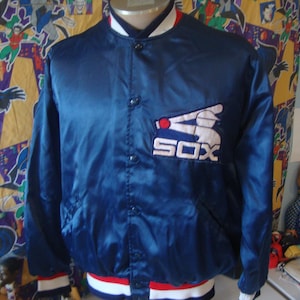 Vintage 90&#39;s Chicago White Sox MLB Felco Satin Bomber Jacket L