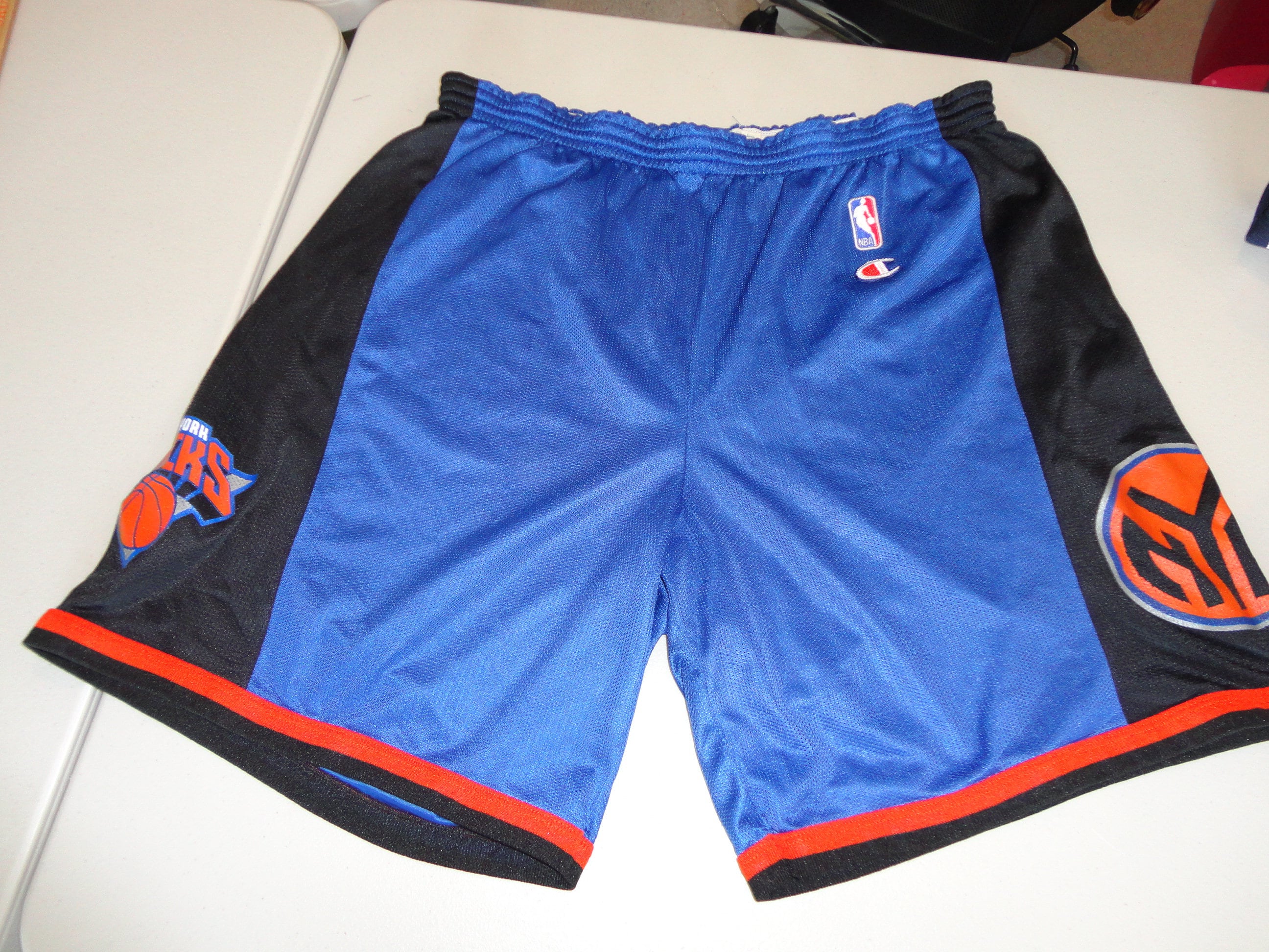 New York Knicks NBA Basketball Shorts Made by Adidas Trefoil 