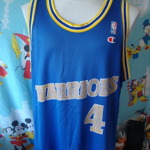 Vintage 90's Golden State Warriors Chris Webber NBA Champion Jersey 48 XL