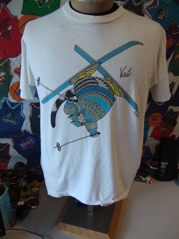 Vintage 90s B. Kliban Cat Snow Skiing VAIL Touris… - image 3