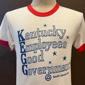 Vintage 80&#39;s Kentucky Telephone Company White T Shirt Size M