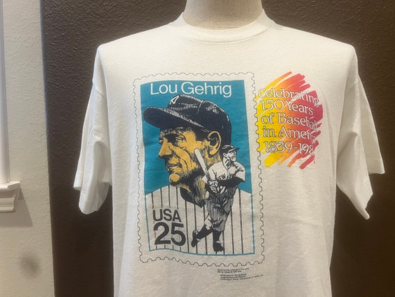 Vintage 80's Lou Gehrig New York Yankees 1989 150… - image 1