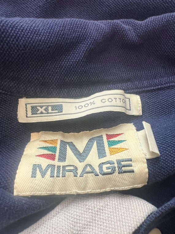 Vintage 90's New York Yankees Mirage Blue Polo Sh… - image 3