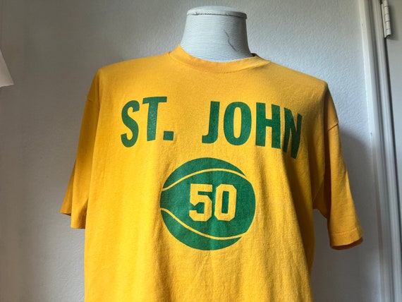 Vintage 80's St. John Yellow T-Shirt Size L - image 1