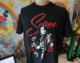 Selena Quintanilla the queen Tee Black T Shirt XL
