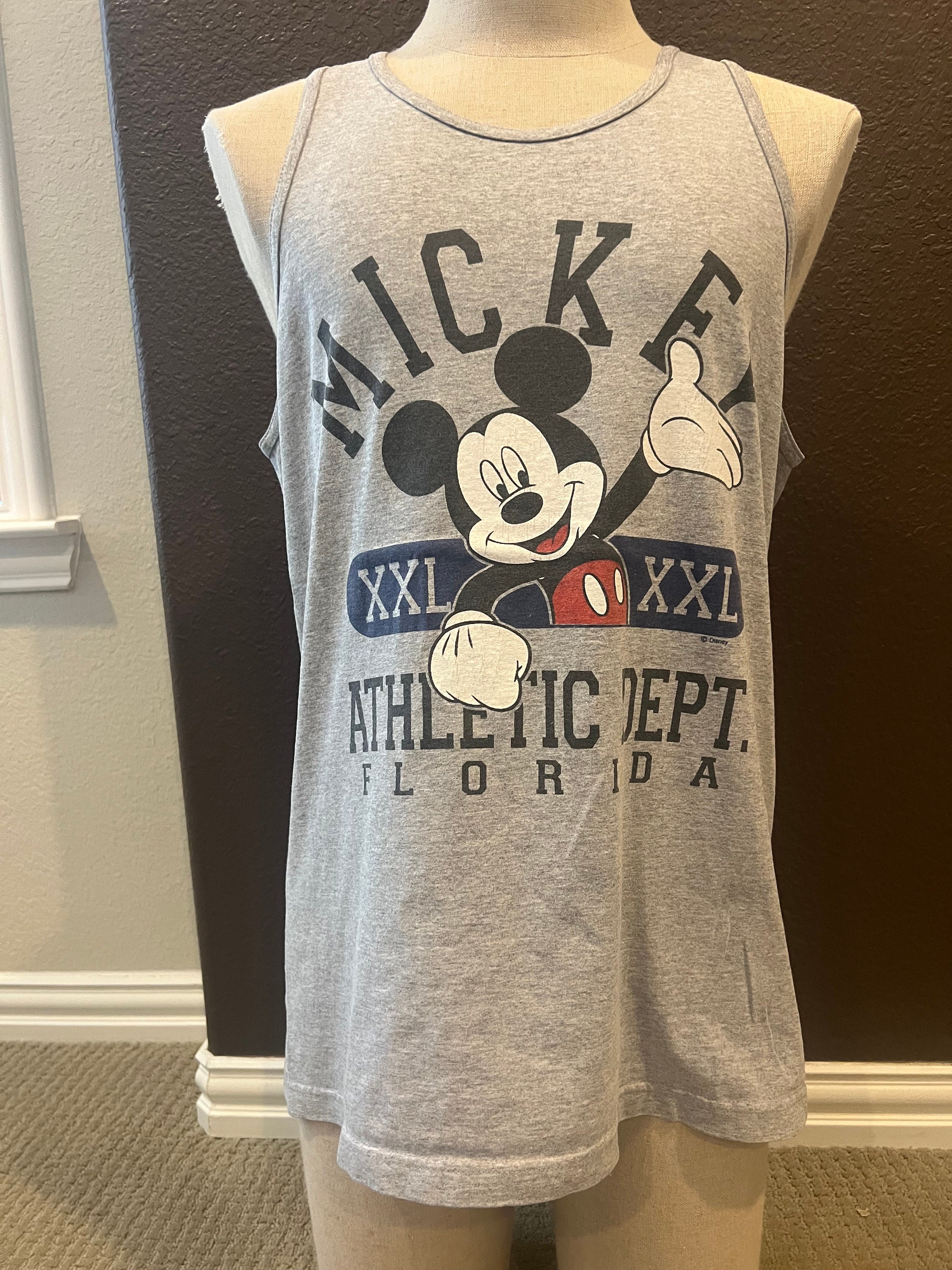 90年代ヴィンテージ ミッキーマウス ディズニー グレー Tシャツ タンク 