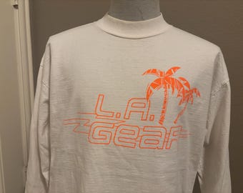90s L.A. Gear All Over Print Tennis T-shirt Vintage 1990s