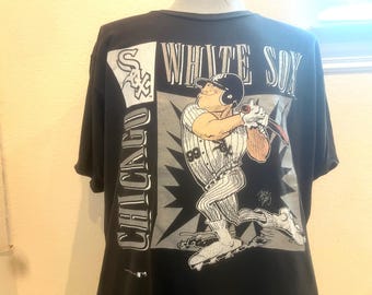 Vintage 1990s Chicago White Sox Starter MLB Baseball Striped