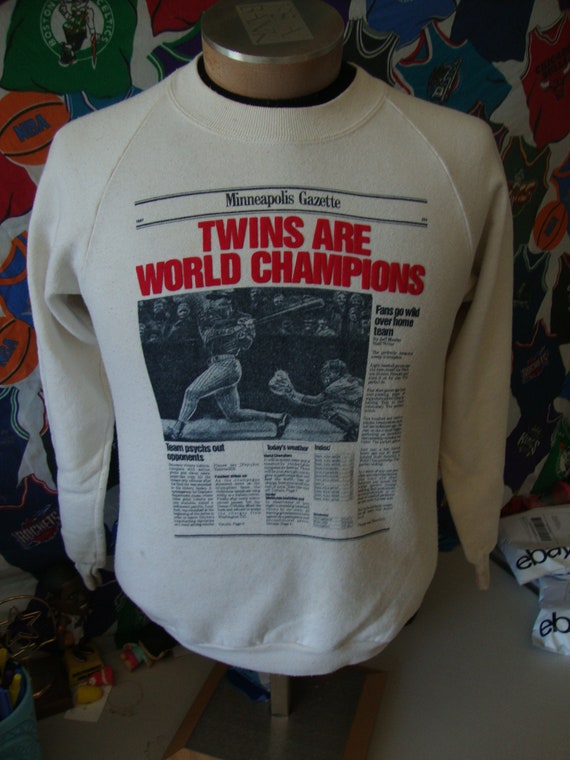 80s Vintage Minnesota Twins 1987 world Series New… - image 2