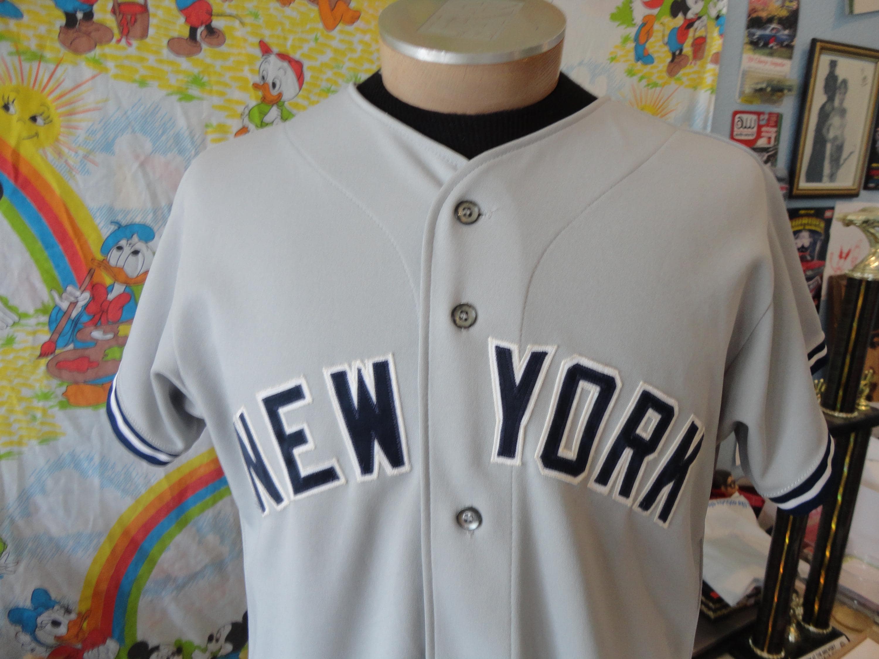 Vintage 80's Rawlings New York Yankees Away Jersey Men's SZ 42 Pro