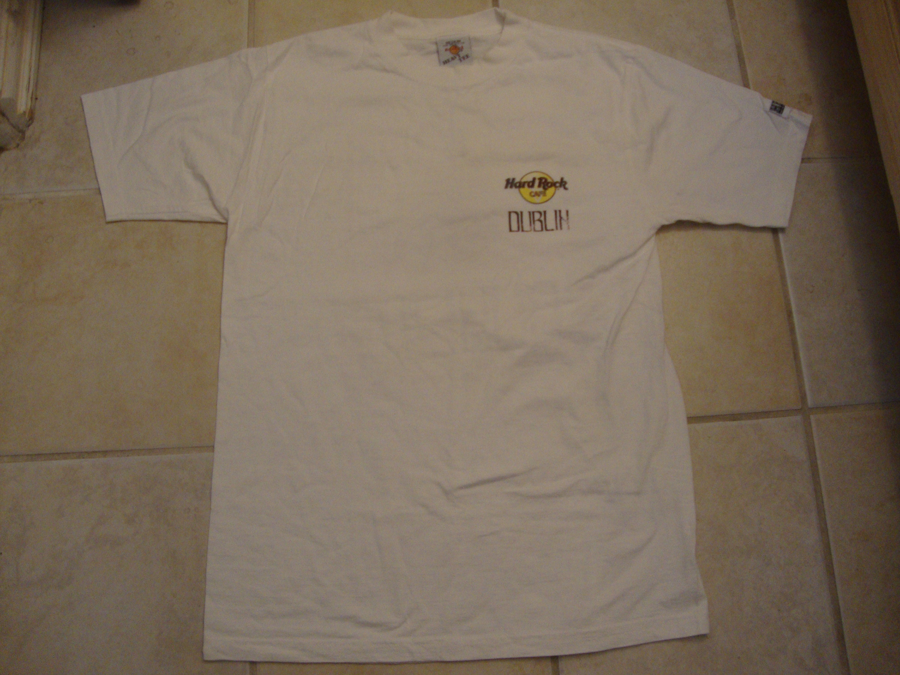 Vintage 90's Hard Rock Cafe Dublin Souvenir White T Shirt Etsy