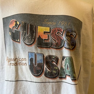 Vintage 90's Guess USA T Shirt XL