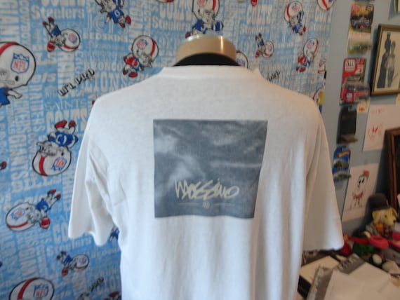 Vintage 90s Mossimo Graphic white soft thin T Shi… - image 7