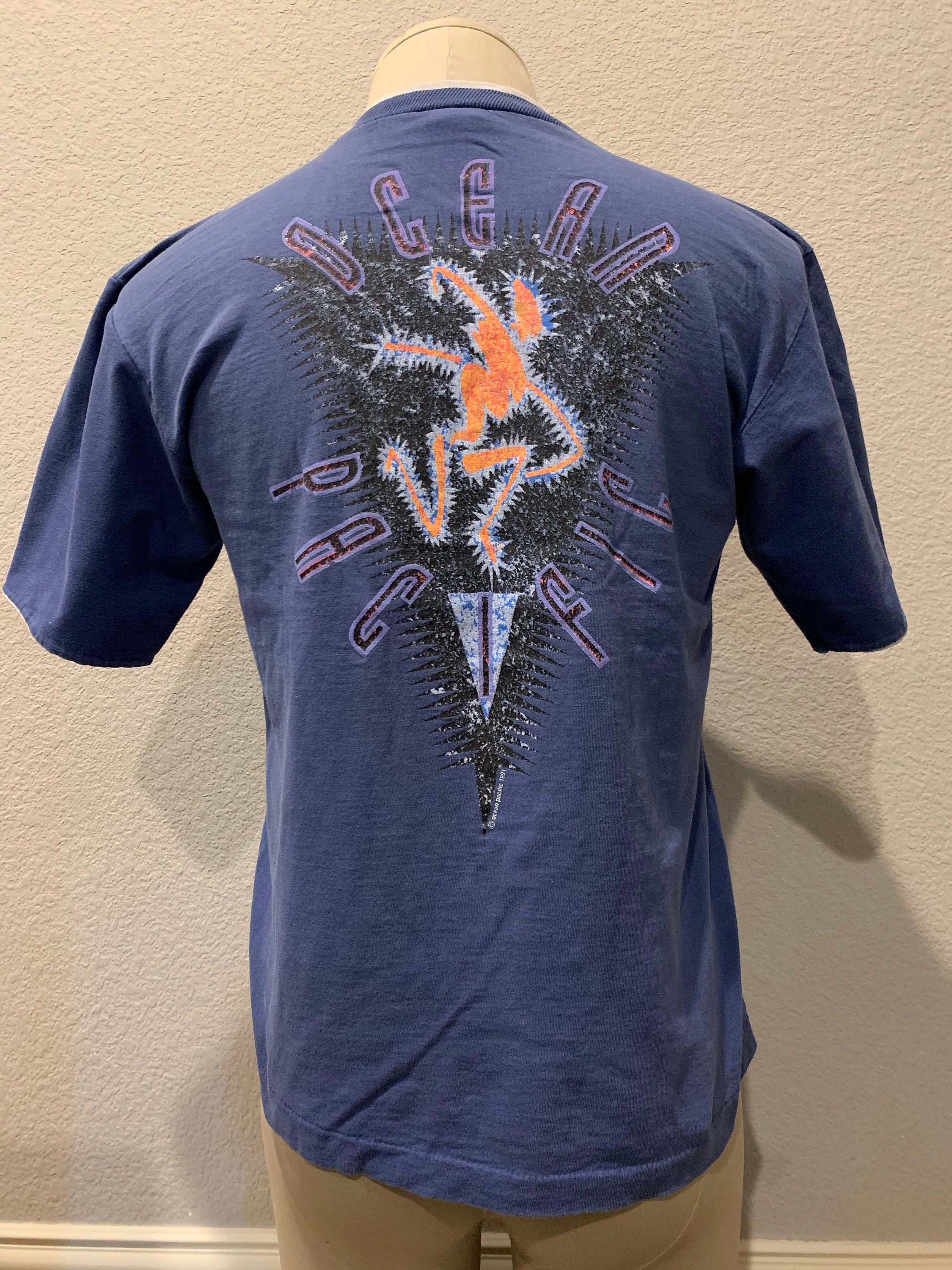 Vintage 90's Ocean Pacific Blue T Shirt Size M - Etsy