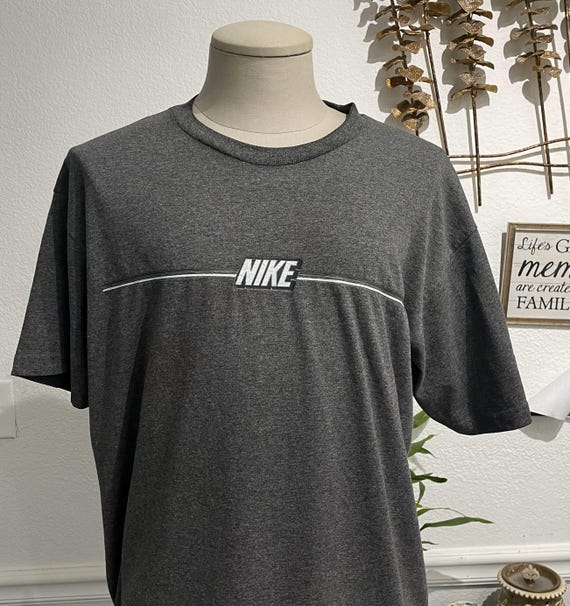 Vintage 2000's Nike Grey Y2K T-shirt Size XL - Etsy