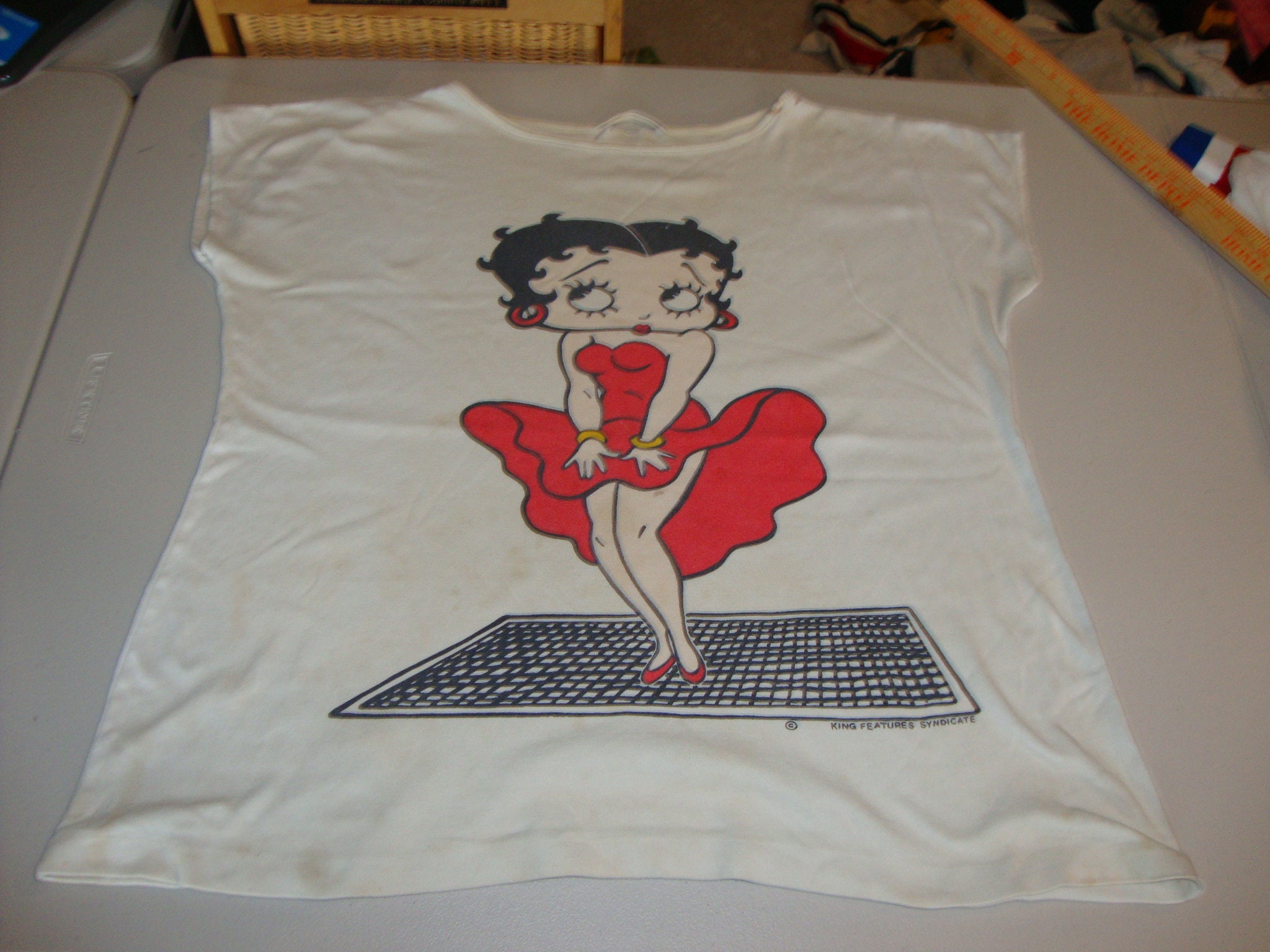 Vintage 90 S Betty Boop Marilyn Monroe Style T Shirt Xl Etsy