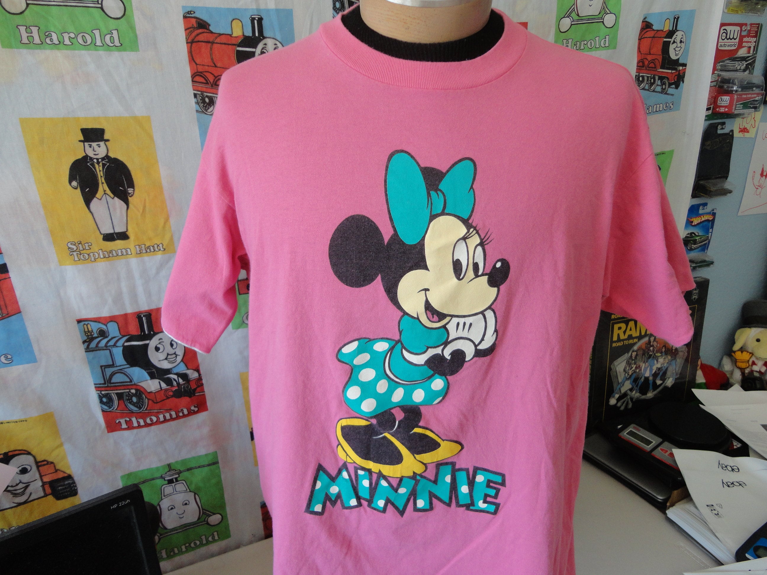 Vintage 90's Minnie Mouse Disney Pink T Shirt Size XL - Etsy