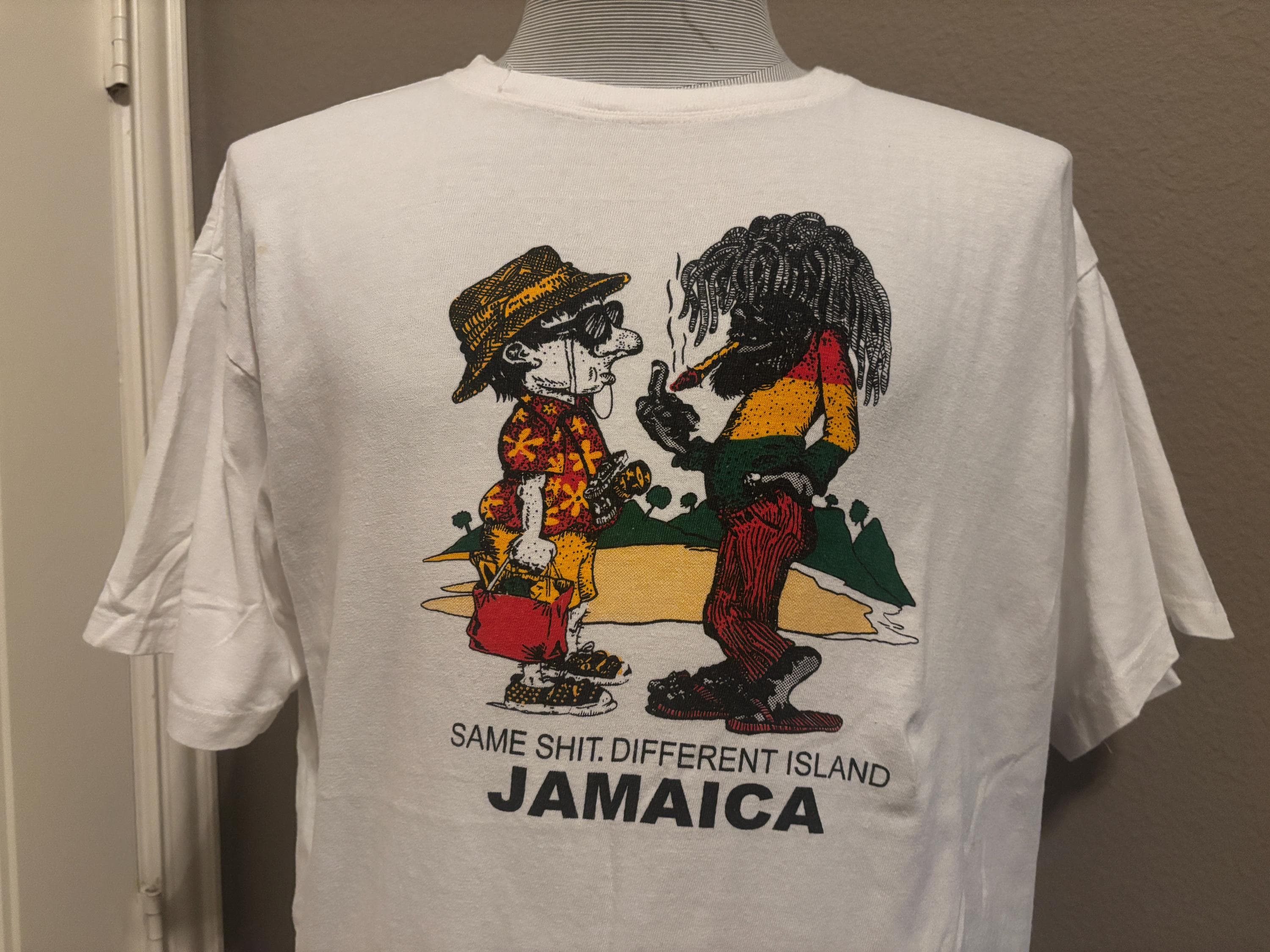Vintage 90's Jamaica Same Sh*t Different Island Vacation T-shirt