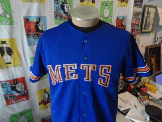 Vintage 90's New York Mets MLB Baseball Starter J… - image 1