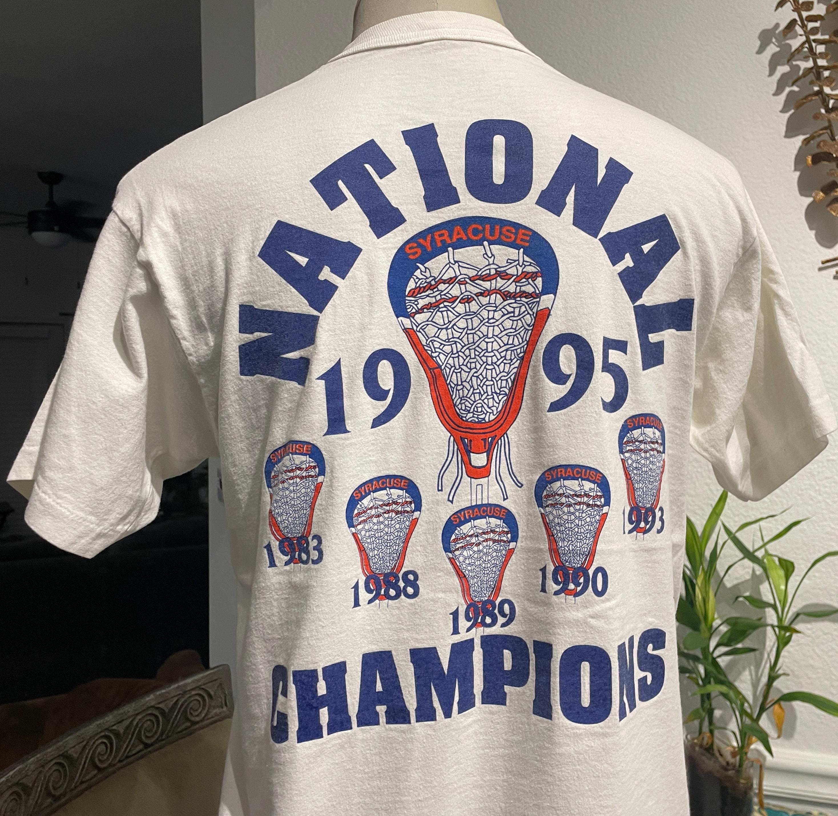 Vintage 90s National Syracuse Orangemen Lacrosse Champions 1995