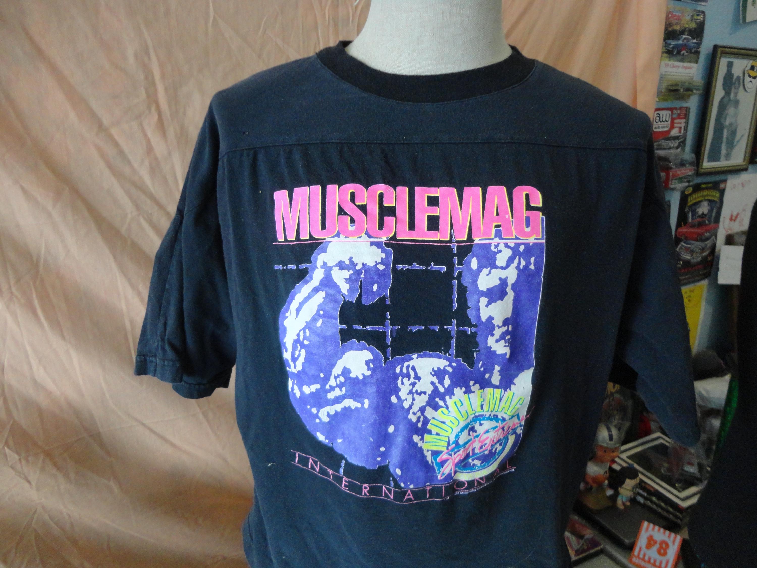 Vintage bodybuilding t shirt - Etsy 日本