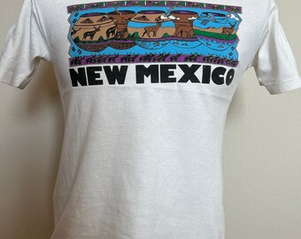 90年代のヴィンテージ ニューメキシコ ペイント 陶器 Tシャツ サイズ M