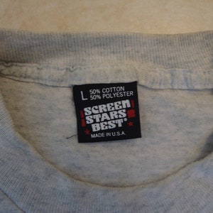Vintage 80's Wrestling Boivin 90 LB Sports Fan Gray T Shirt Size L image 5