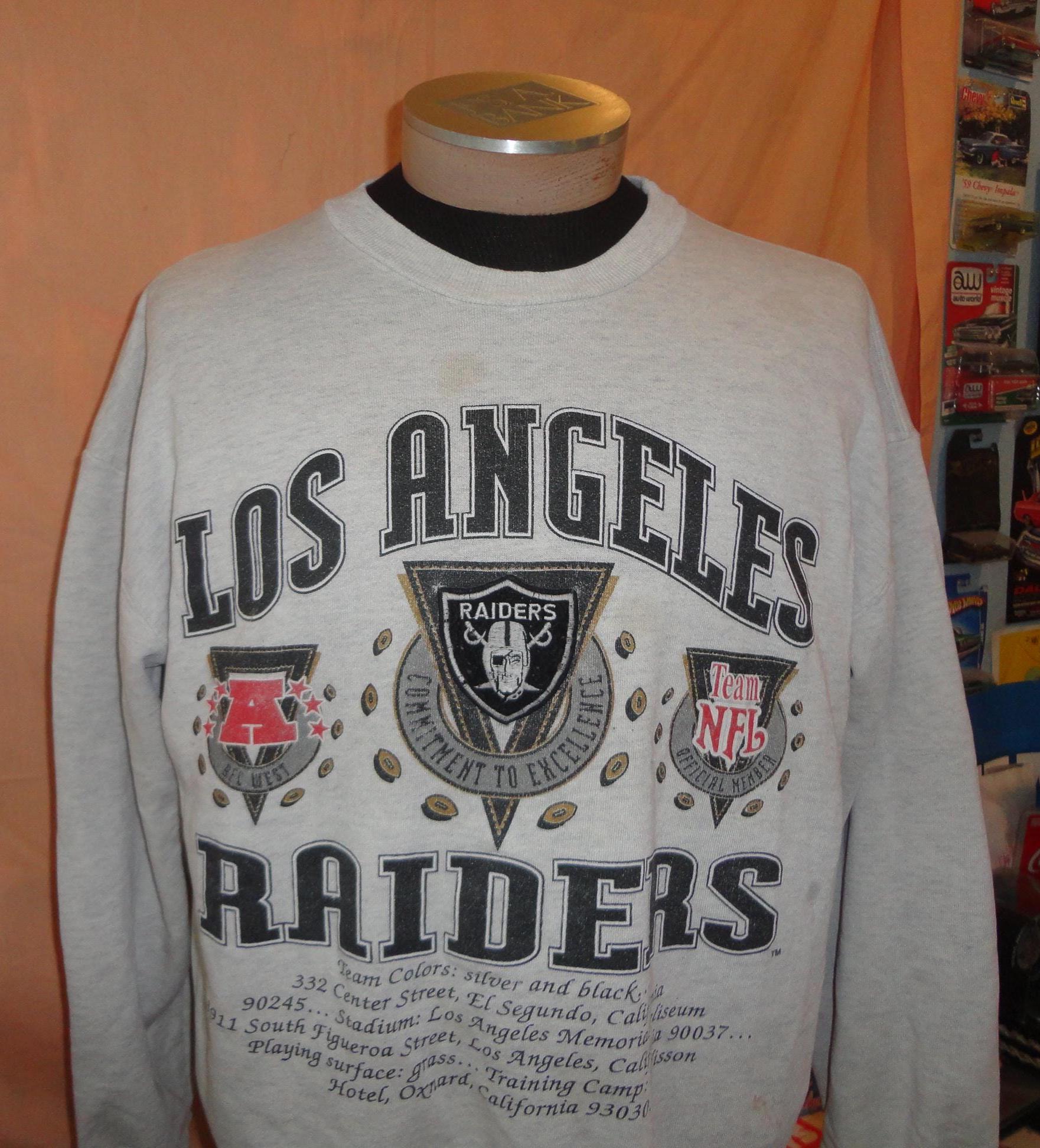 Vintage Los Angeles Raiders Sweatshirt - Etsy