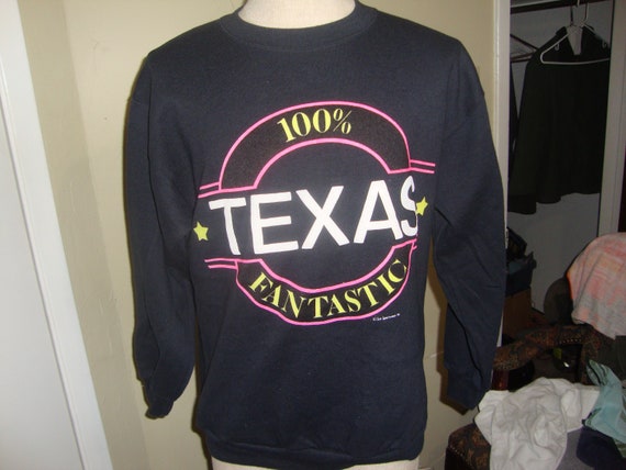 Vintage 90's Texas 100% Fantastic Souvenir Black … - image 2