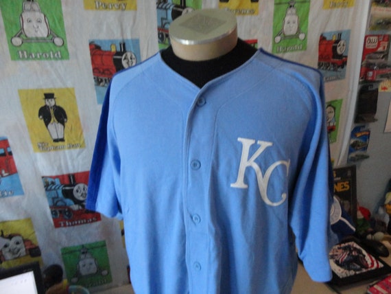 RareshirtVintage Vintage Kansas City Royals Bo Jackson Jersey Size L