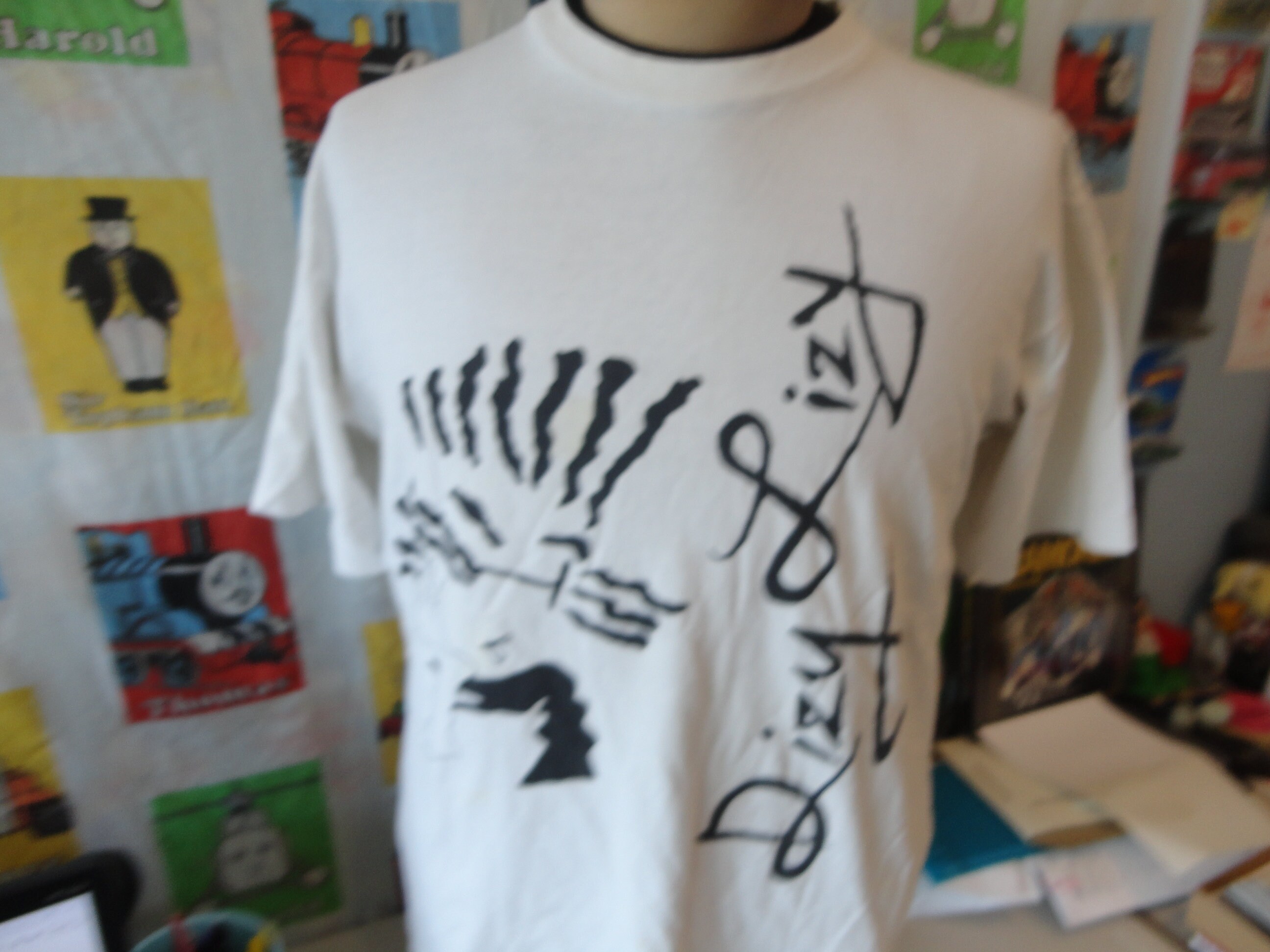 Vintage 90's DIZY LIZY Art Tee Single Stitch White T Shirt L - Etsy