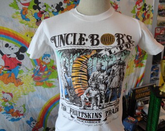 Vintage 80s Jansport Uncle Bob's Ltd the Fruitskins Trade T-shirt