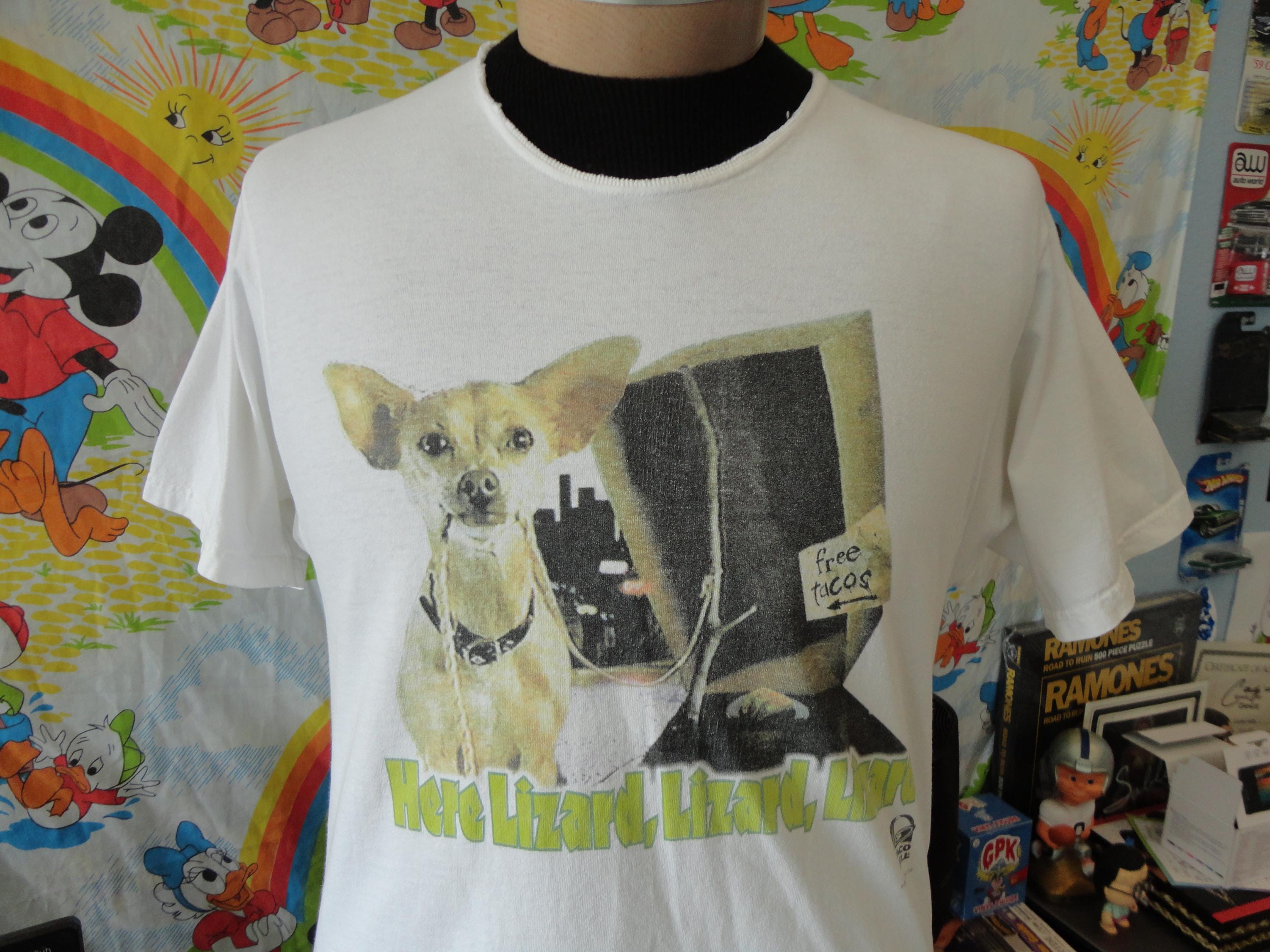 Vintage 90's Taco Bell Chihuahua Here Lizard T Shirt M - Etsy