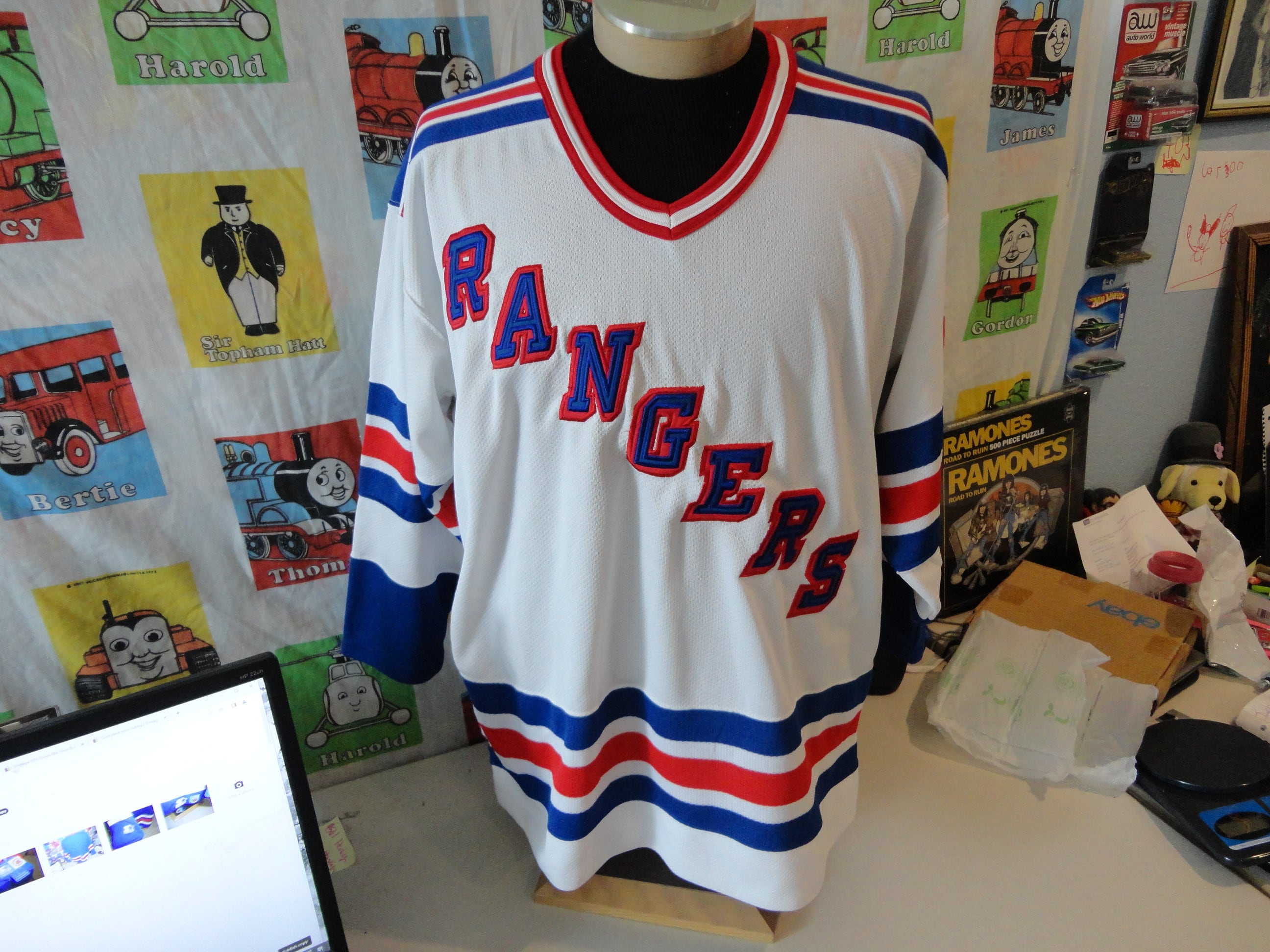Andy Bathgate Jersey - New York Rangers 1960 Home Throwback NHL