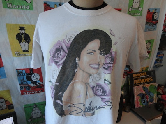 Selena Quintanilla the queen white Tee T Shirt S /