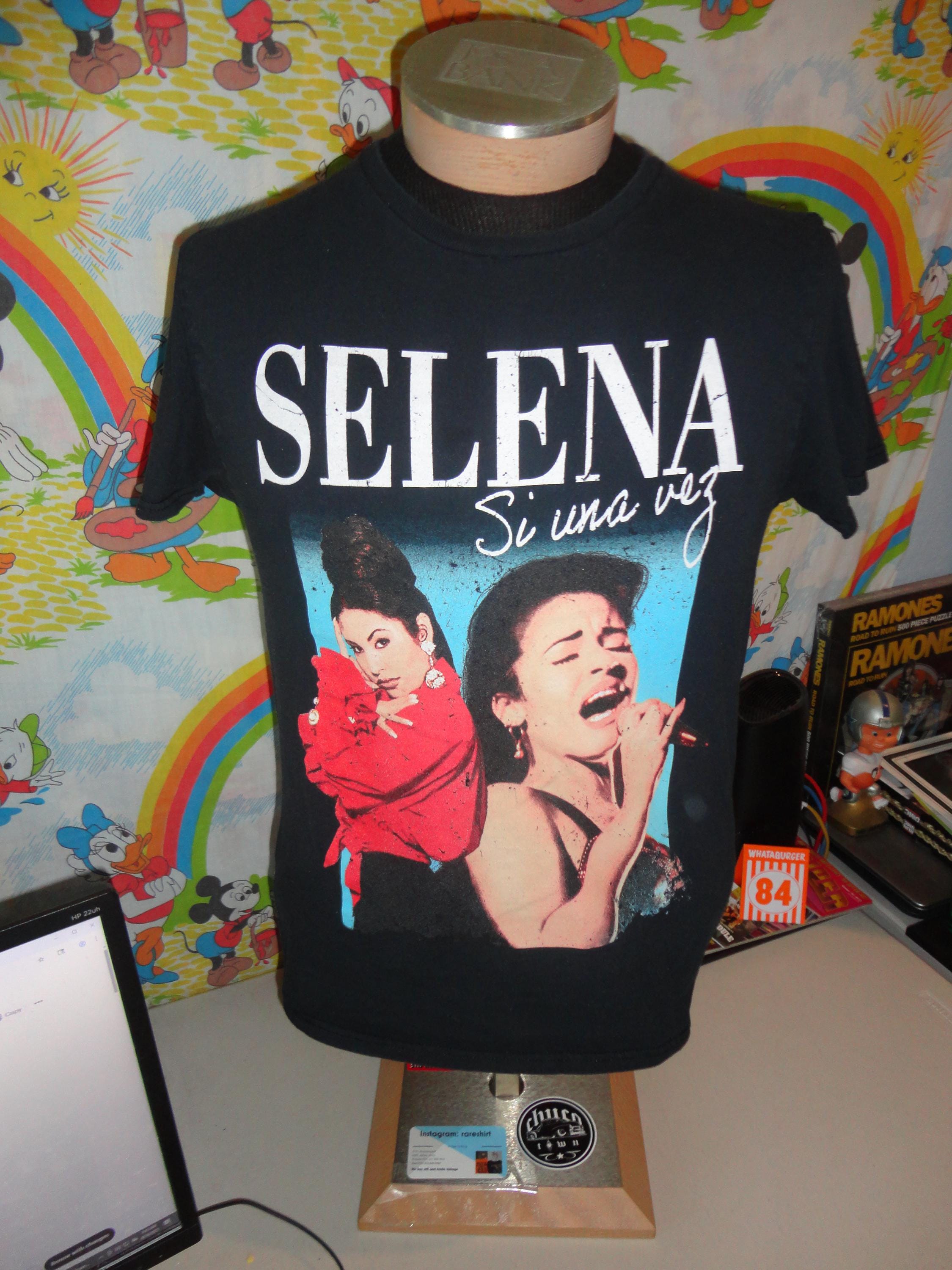 Selena Quintanilla Si Una Vez 女王 Tee ポップアート ブラック T