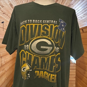 Vintage 90’s Green Bay Packers Division Champs NFL 1996 T shirt XXL