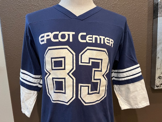 Vintage 80's Epcot Center 83 Disney World 1983 Navy T Shirt Size L