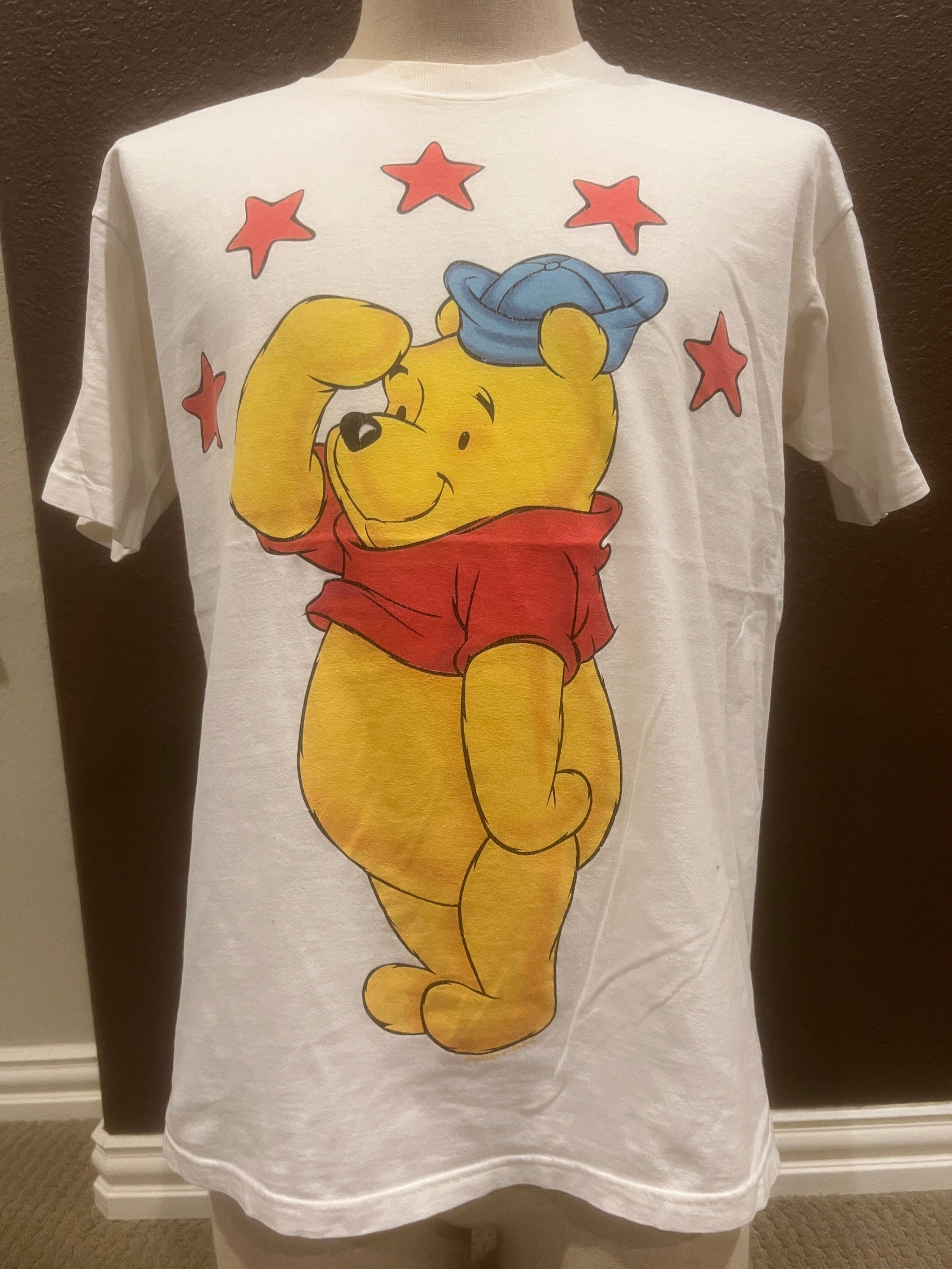 Vintage 90's Winnie the Pooh Disney White T Shirt Size L - Etsy