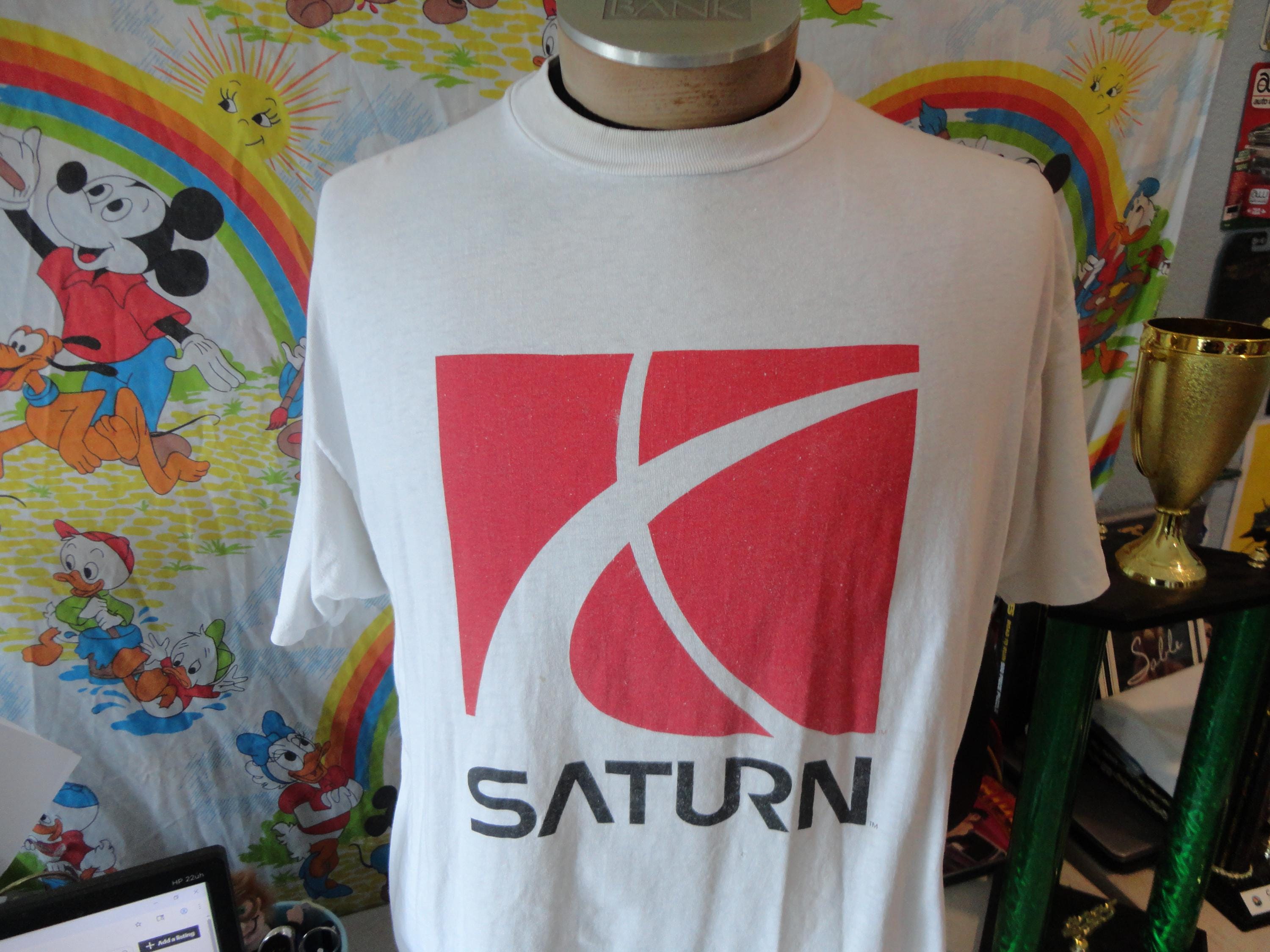Vintage 90's Saturn Logo Car Brand T Shirt XL - Etsy