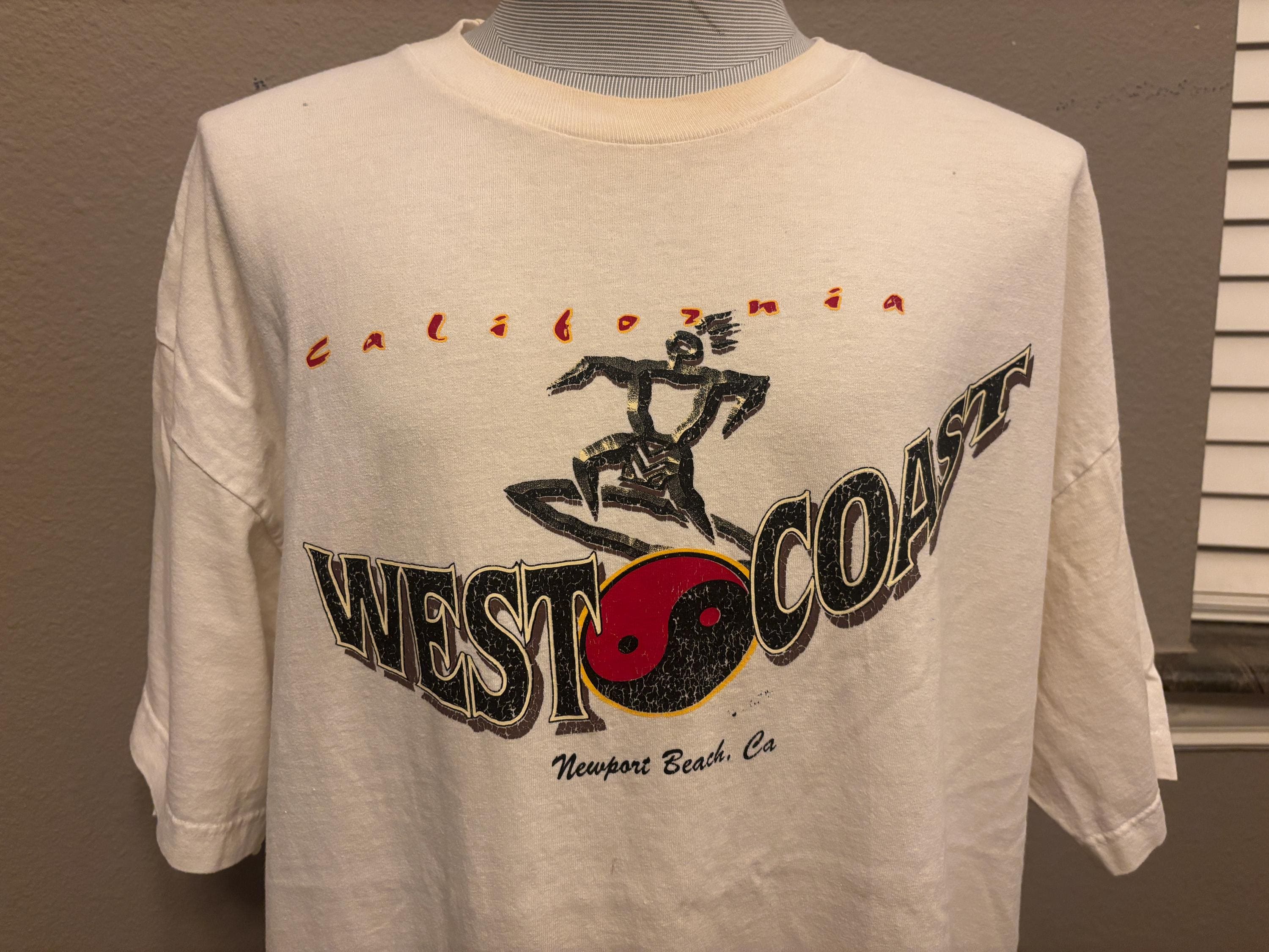 ヴィンテージ 90 年代 ニューポート ビーチ カリフォルニア 西海岸 T